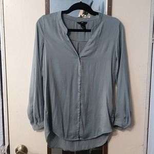 H&M Blue Grey Long Sleeve Top